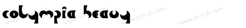 Colympia Heavy字体转换